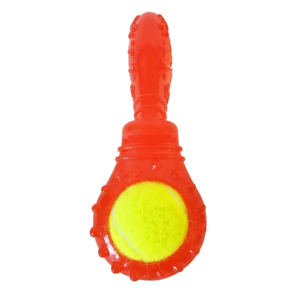 A red and yellow toy is shown.